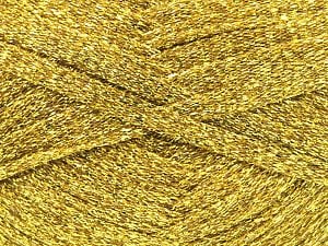 Fiber Content 100% Metallic Lurex, Brand Ice Yarns, Gold, Yarn Thickness 6 SuperBulky Bulky, Roving, fnt2-80551