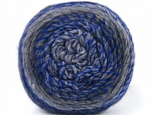 Composition 85% Acrylique, 15% Laine, Brand Ice Yarns, Grey Shades, Blue Shades, Yarn Thickness 3 Light DK, Light, Worsted, fnt2-80562