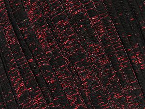 Fiber Content 84% Polyester, 16% Metallic Lurex, Red, Brand Ice Yarns, Black, fnt2-80631 