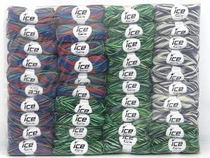Machine Washable Sock Yarns In this list; you see most recent 50 mixed lots. <br> To see all <a href=&/mixed_lots/o/4#list&>CLICK HERE</a> (Old ones have much better deals)<hr> Composition 75% Superwash Wool, 25% Polyamide, Brand Ice Yarns, fnt2-80680