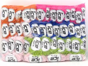 Eyelash Yarns In this list; you see most recent 50 mixed lots. <br> To see all <a href=&/mixed_lots/o/4#list&>CLICK HERE</a> (Old ones have much better deals)<hr> Composition 100% Polyester, Brand Ice Yarns, fnt2-80682