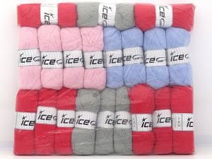Cotton Acrylic Yarns In this list; you see most recent 50 mixed lots. <br> To see all <a href=&/mixed_lots/o/4#list&>CLICK HERE</a> (Old ones have much better deals)<hr> Fiber Content 50% Cotton, 50% Acrylic, Brand Ice Yarns, fnt2-80695