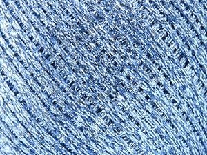 Fiber Content 60% Metallic Lurex, 40% Polyamide, Brand Ice Yarns, Blue, Yarn Thickness 1 SuperFine Sock, Fingering, Baby, fnt2-80709 