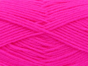 Fiber Content 100% Acrylic, Neon Pink, Brand Ice Yarns, Yarn Thickness 3 Light DK, Light, Worsted, fnt2-80717 