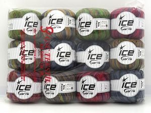 Polyamide Lase Ribbon Yarns In this list; you see most recent 50 mixed lots. <br> To see all <a href=&/mixed_lots/o/4#list&>CLICK HERE</a> (Old ones have much better deals)<hr> Composition 100% Polyamide, Brand Ice Yarns, fnt2-80752