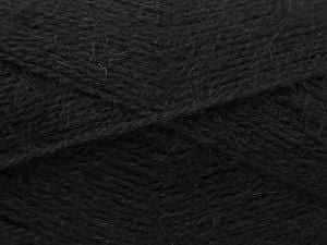 Fiber Content 75% Premium Acrylic, 15% Wool, 10% Mohair, Brand Ice Yarns, Black, fnt2-80806 