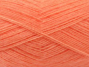 Fiber Content 75% Premium Acrylic, 15% Wool, 10% Mohair, Light Orange, Brand Ice Yarns, fnt2-80809 