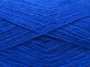 Fiber Content 75% Premium Acrylic, 15% Wool, 10% Mohair, Saxe Blue, Brand Ice Yarns, fnt2-80810 