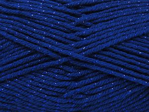 Machine washable. Composition 90% Acrylique, 10% MÃ©tallique Lurex, Brand Ice Yarns, Blue, fnt2-80843 