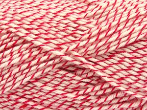 Fiber Content 100% Acrylic, White, Red, Brand Ice Yarns, fnt2-80850
