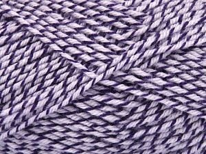 Fiber Content 100% Acrylic, Purple, Light Lilac, Brand Ice Yarns, fnt2-80869 