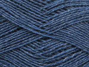 Fiber Content 75% Superwash Wool, 25% Polyamide, Jeans Blue, Brand Ice Yarns, fnt2-80878 