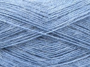 Fiber Content 75% Premium Acrylic, 15% Wool, 10% Mohair, Light Jeans Blue, Brand Ice Yarns, fnt2-80890 