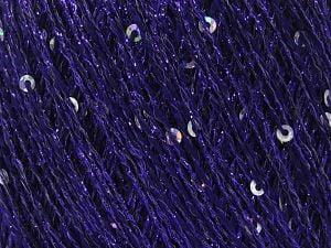 Composition 40% MÃ©tallique Lurex, 35% Polyester, 25% Paillette, Purple, Iridescent, Brand Ice Yarns, fnt2-80902 