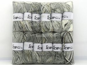 Self Striping Yarns In this list; you see most recent 50 mixed lots. <br> To see all <a href=&/mixed_lots/o/4#list&>CLICK HERE</a> (Old ones have much better deals)<hr> Composition 100% Acrylique, Brand Ice Yarns, fnt2-80915