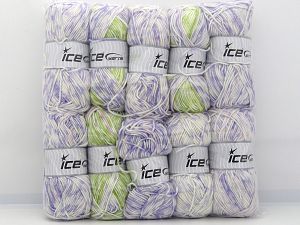 Self Striping Yarns In this list; you see most recent 50 mixed lots. <br> To see all <a href=&/mixed_lots/o/4#list&>CLICK HERE</a> (Old ones have much better deals)<hr> Fiber Content 100% Acrylic, Brand Ice Yarns, fnt2-80916