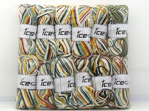 Self Striping Yarns In this list; you see most recent 50 mixed lots. <br> To see all <a href=&/mixed_lots/o/4#list&>CLICK HERE</a> (Old ones have much better deals)<hr> Composition 100% Acrylique, Brand Ice Yarns, fnt2-80920