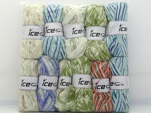 Self Striping Yarns In this list; you see most recent 50 mixed lots. <br> To see all <a href=&/mixed_lots/o/4#list&>CLICK HERE</a> (Old ones have much better deals)<hr> Fiber Content 100% Acrylic, Brand Ice Yarns, fnt2-80936