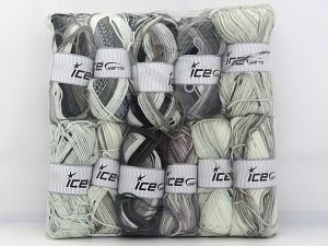 Self Striping Yarns In this list; you see most recent 50 mixed lots. <br> To see all <a href=&amp/mixed_lots/o/4#list&amp>CLICK HERE</a> (Old ones have much better deals)<hr> Composition 100% Acrylique, Brand Ice Yarns, fnt2-80962 
