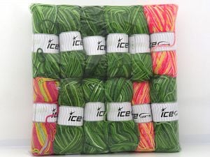 Self Striping Yarns In this list; you see most recent 50 mixed lots. <br> To see all <a href=&amp/mixed_lots/o/4#list&amp>CLICK HERE</a> (Old ones have much better deals)<hr> Fiber Content 100% Acrylic, Brand Ice Yarns, fnt2-80969 