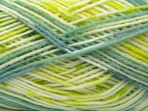 Composition 100% Acrylique, Yellow, Brand Ice Yarns, Green, Cream, Yarn Thickness 3 Light DK, Light, Worsted, fnt2-80979 
