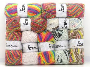 Self Striping Yarns In this list; you see most recent 50 mixed lots. <br> To see all <a href=&amp/mixed_lots/o/4#list&amp>CLICK HERE</a> (Old ones have much better deals)<hr> Ä°Ã§erik 100% Akrilik, Brand Ice Yarns, fnt2-81005 