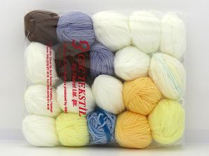 Acrylic Leftover Yarns In this list; you see most recent 50 mixed lots. <br> To see all <a href=&/mixed_lots/o/4#list&>CLICK HERE</a> (Old ones have much better deals)<hr> Fiber Content 100% Acrylic, Brand Ice Yarns, fnt2-81022