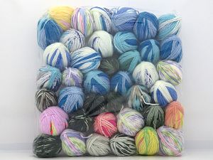 Self Striping Leftover Yarns In this list; you see most recent 50 mixed lots. <br> To see all <a href=&/mixed_lots/o/4#list&>CLICK HERE</a> (Old ones have much better deals)<hr> Fiber Content 100% Acrylic, Brand Ice Yarns, fnt2-81034