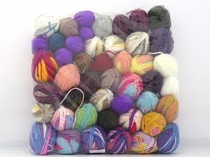 Self Striping Leftover Yarns In this list; you see most recent 50 mixed lots. <br> To see all <a href=&/mixed_lots/o/4#list&>CLICK HERE</a> (Old ones have much better deals)<hr> İçerik 100% Akrilik, Brand Ice Yarns, fnt2-81035