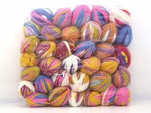 Self Striping Leftover Yarns In this list; you see most recent 50 mixed lots. <br> To see all <a href=&/mixed_lots/o/4#list&>CLICK HERE</a> (Old ones have much better deals)<hr> İçerik 100% Akrilik, Brand Ice Yarns, fnt2-81037