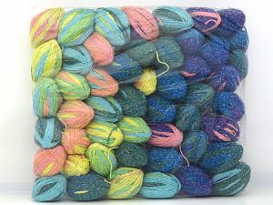Magic Glitz Leftover Yarns In this list; you see most recent 50 mixed lots. <br> To see all <a href=&/mixed_lots/o/4#list&>CLICK HERE</a> (Old ones have much better deals)<hr> Composition 95% Acrylique, 5% Lurex, Brand Ice Yarns, fnt2-81049