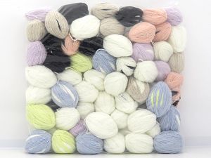 Angora Cashmere Leftover Yarns In this list; you see most recent 50 mixed lots. <br> To see all <a href=&/mixed_lots/o/4#list&>CLICK HERE</a> (Old ones have much better deals)<hr> Composition 40% Polyamide, 40% Angora, 20% Cachemire, Brand Ice Yarns, fnt2-81073