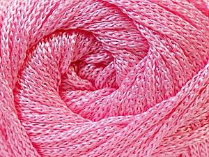 Width is 3 mm Fiber Content 100% Polyester, Light Pink, Brand Ice Yarns, fnt2-21645