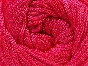 Width is 2-3 mm Fiber Content 100% Polyester, Pink, Brand Ice Yarns, fnt2-21646
