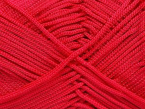 Width is 2-3 mm Fiber Content 100% Polyester, Red, Brand Ice Yarns, fnt2-21650