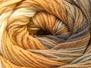 Composition 100% Acrylique, Yellow, White, Brand Ice Yarns, Grey, Camel, Yarn Thickness 3 Light DK, Light, Worsted, fnt2-22027