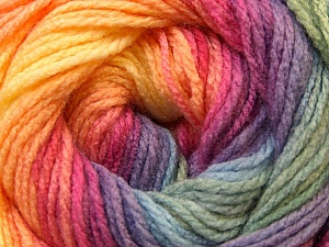 Composition 100% Acrylique, Yellow, Purple, Pink, Brand Ice Yarns, Green, Blue, Yarn Thickness 3 Light DK, Light, Worsted, fnt2-22034