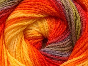 Composition 100% Acrylique, Yellow, Orange, Brand Ice Yarns, Green, Camel, Yarn Thickness 3 Light DK, Light, Worsted, fnt2-22036