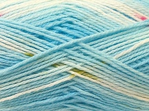 Fiber Content 100% Baby Acrylic, White, Pink, Brand Ice Yarns, Blue, Yarn Thickness 2 Fine Sport, Baby, fnt2-22045