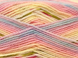 Fiber Content 100% Baby Acrylic, Yellow, Pink, Lilac, Brand Ice Yarns, Blue, Yarn Thickness 2 Fine Sport, Baby, fnt2-22048