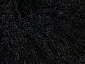 Composition 100% Polyester, Brand Ice Yarns, Black, Yarn Thickness 5 Bulky Chunky, Craft, Rug, fnt2-22743