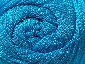 Width is 2-3 mm Fiber Content 100% Polyester, Turquoise, Brand Ice Yarns, fnt2-22905
