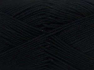 Fiber Content 100% Mercerised Cotton, Brand Ice Yarns, Black, Yarn Thickness 2 Fine Sport, Baby, fnt2-23321