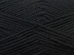 Worsted Fiber Content 100% Acrylic, Brand Ice Yarns, Black, Yarn Thickness 4 Medium Worsted, Afghan, Aran, fnt2-23720