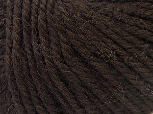Fiber Content 40% Acrylic, 35% Wool, 25% Alpaca, Brand Ice Yarns, Dark Brown, Yarn Thickness 5 Bulky Chunky, Craft, Rug, fnt2-25397
