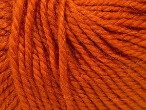 Fiber Content 40% Acrylic, 35% Wool, 25% Alpaca, Orange, Brand Ice Yarns, Yarn Thickness 5 Bulky Chunky, Craft, Rug, fnt2-25399