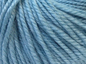 Composition 40% Acrylique, 35% Laine, 25% Alpaga, Light Blue, Brand Ice Yarns, Yarn Thickness 5 Bulky Chunky, Craft, Rug, fnt2-25405
