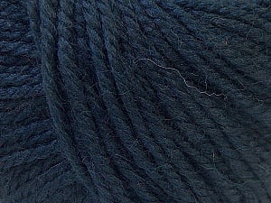 Fiber Content 40% Acrylic, 35% Wool, 25% Alpaca, Brand Ice Yarns, Dark Navy, Yarn Thickness 5 Bulky Chunky, Craft, Rug, fnt2-25407