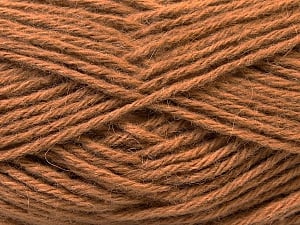 Composition 70% Dralon, 30% Alpaga, Light Brown, Brand Ice Yarns, Yarn Thickness 4 Medium Worsted, Afghan, Aran, fnt2-25664
