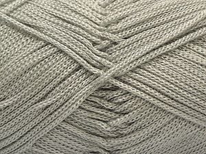 Width is 2-3 mm Fiber Content 100% Polyester, Brand Ice Yarns, Grey, fnt2-27082